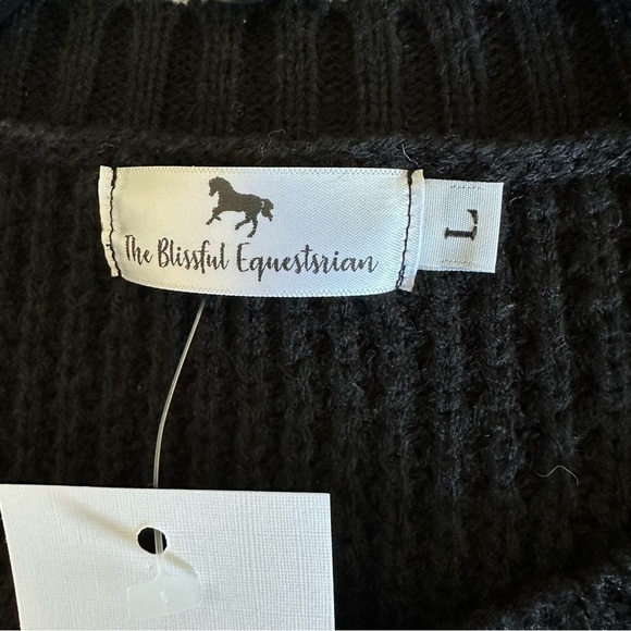 NWT Blissful Equestrian Knit Sweater - Picture 3 of 6